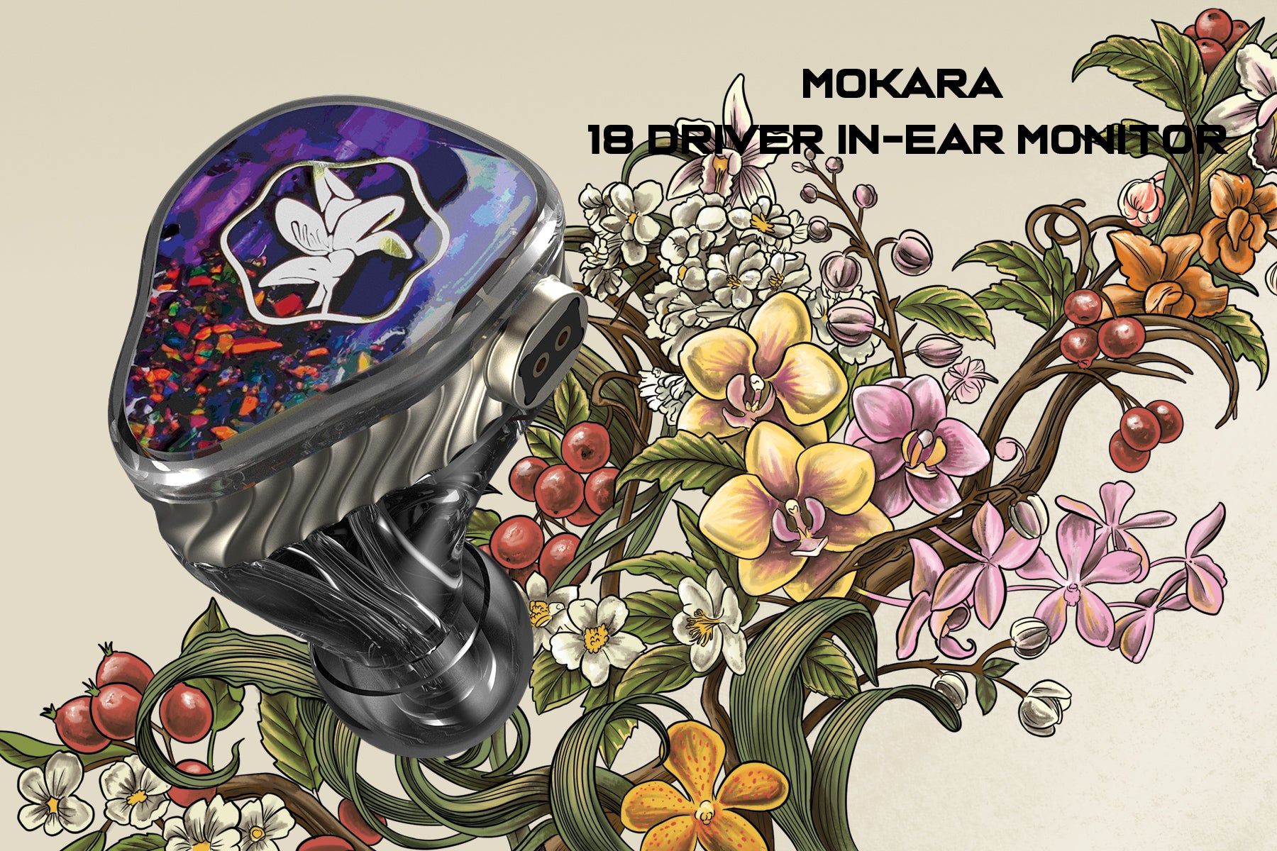 Mokara 18 Driver Electrostatic Custom In-Ear Monitor